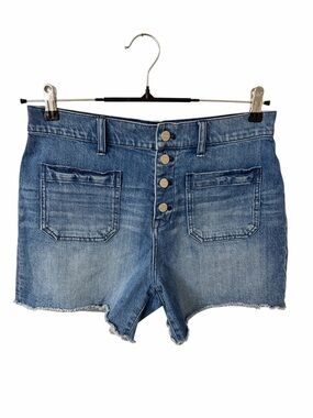 Madewell High Rise Button‎ Fly Denim Shorts